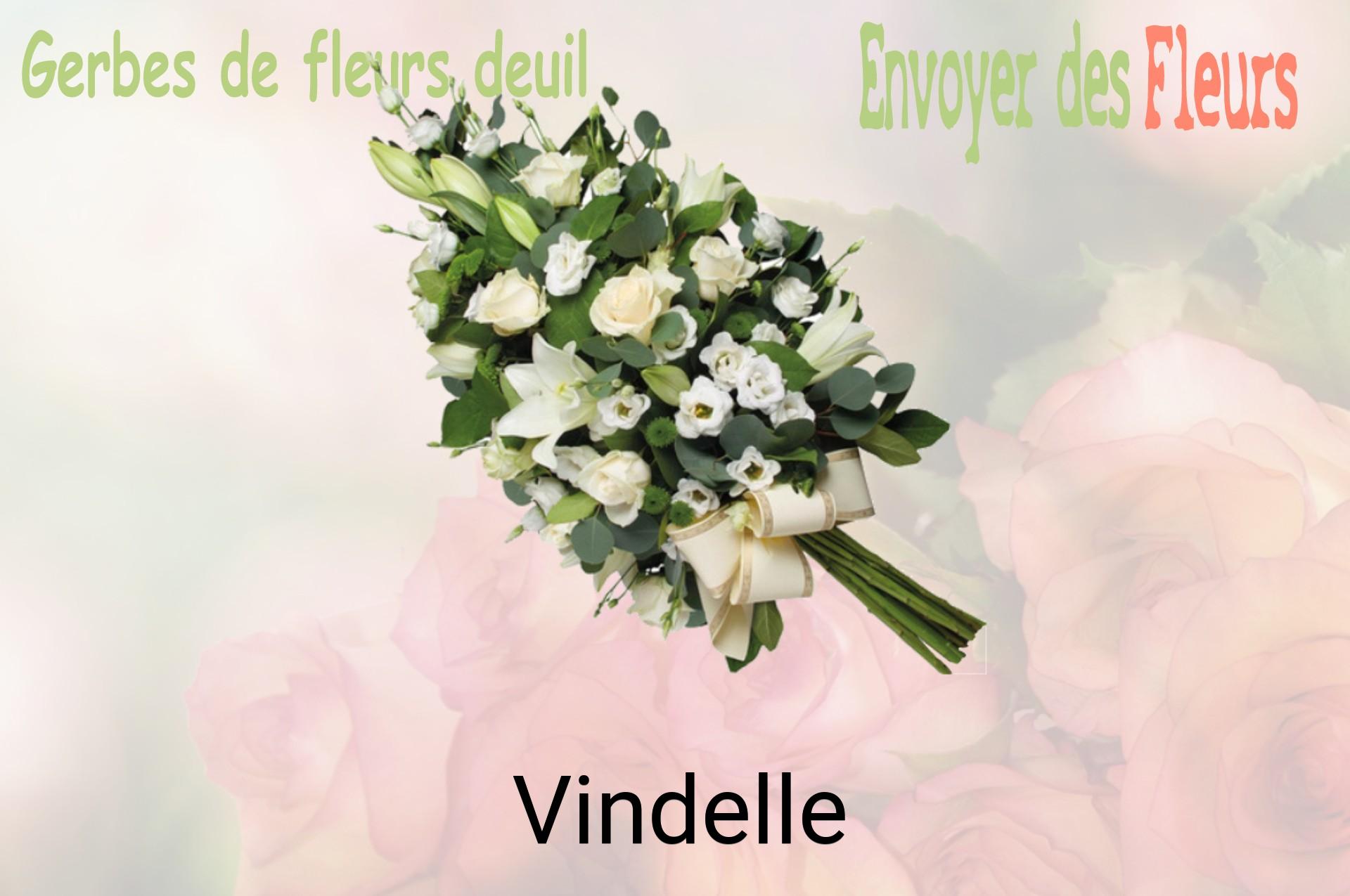 Gerbe de fleurs de deuil livrée à Vindelle